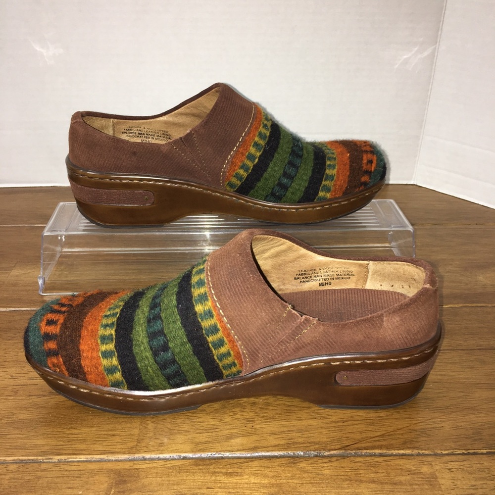 Born Wool & Leather Clogs